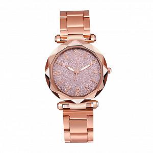 Часы LIFKOME Женские наручные часы из нержавеющей стали Розовый - Фото 1