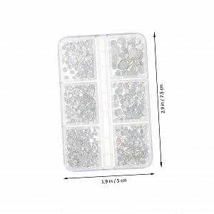 Украшения для ногтей Бабочки и Стразы DIY Набор для ногтей Орнаменты Плоские камни для маникюра 1 коробка synthetic.ua - Фото 1