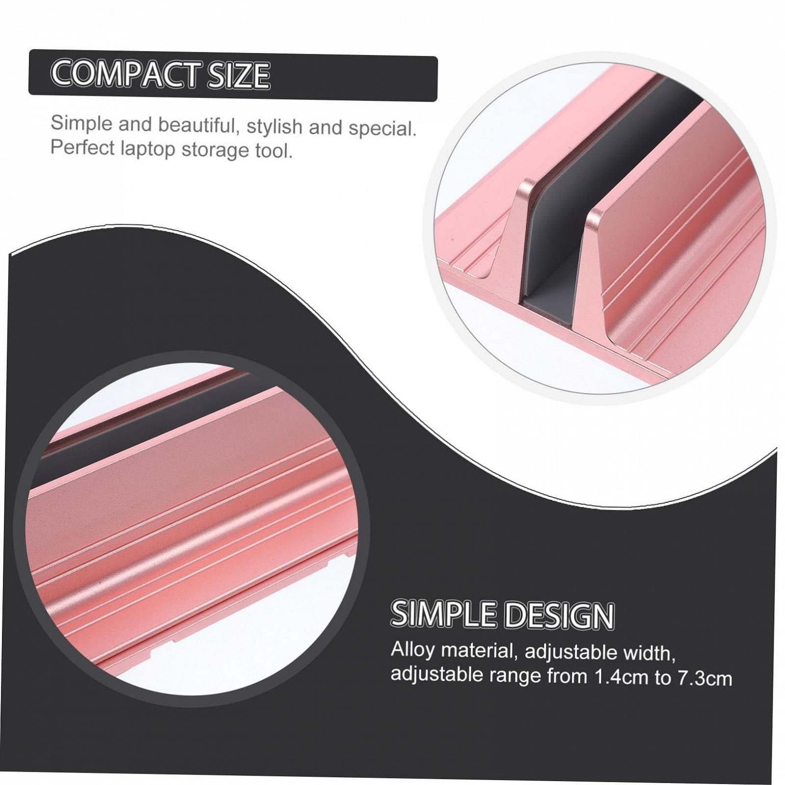 Підставка для ноутбука алюмінієва, вертикальний тримач для ноутбука з регулюванням, фото №3