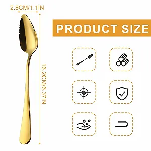 Набір з 4 ложок для грейпфрута з нержавіючої сталі synthetic.ua - Фото 1