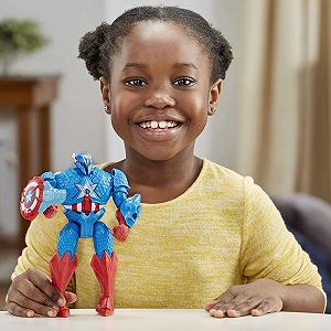 Фігурка Капітан Америка Marvel Hasbro Avengers Mech Strike Monster Hunter Suit 20 см, різнокольоровий synthetic.ua - Фото 1
