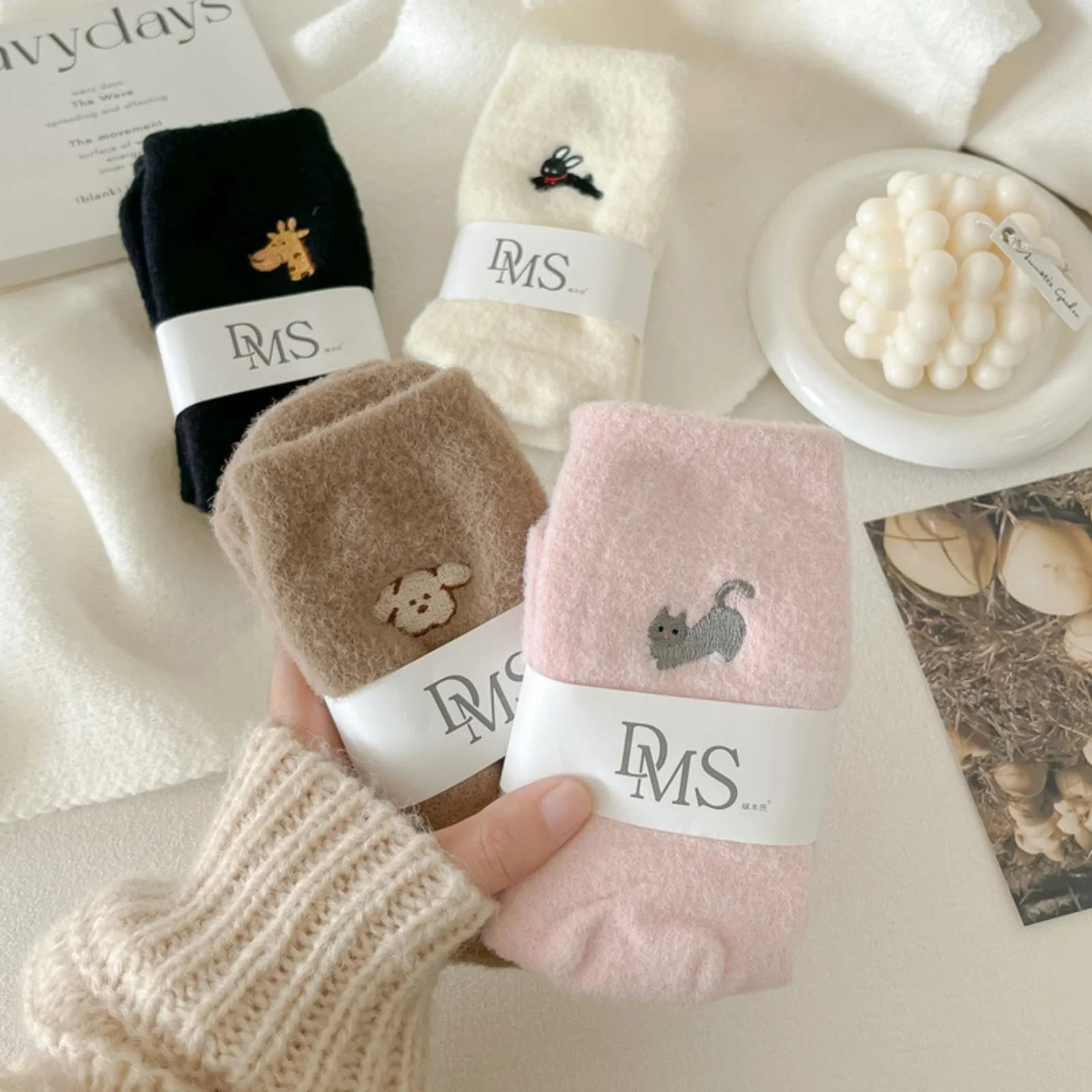 Пухнасті шкарпетки Жіночі, 4 пари, фото №5 Пухнасті шкарпетки Жіночі, 4 пари, фото №5