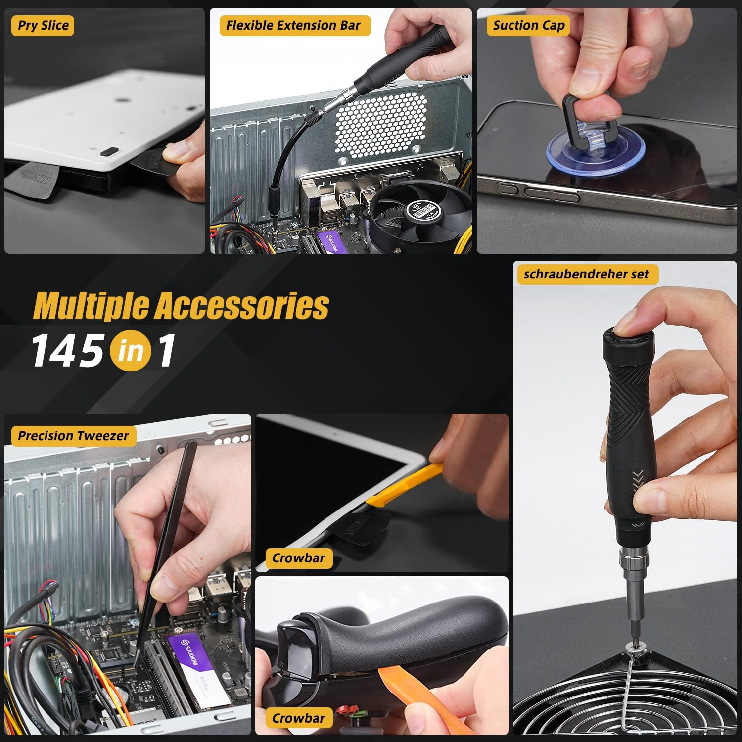 Набір викруток sexyhot 145 в 1 Precision Mechanic, фото №7