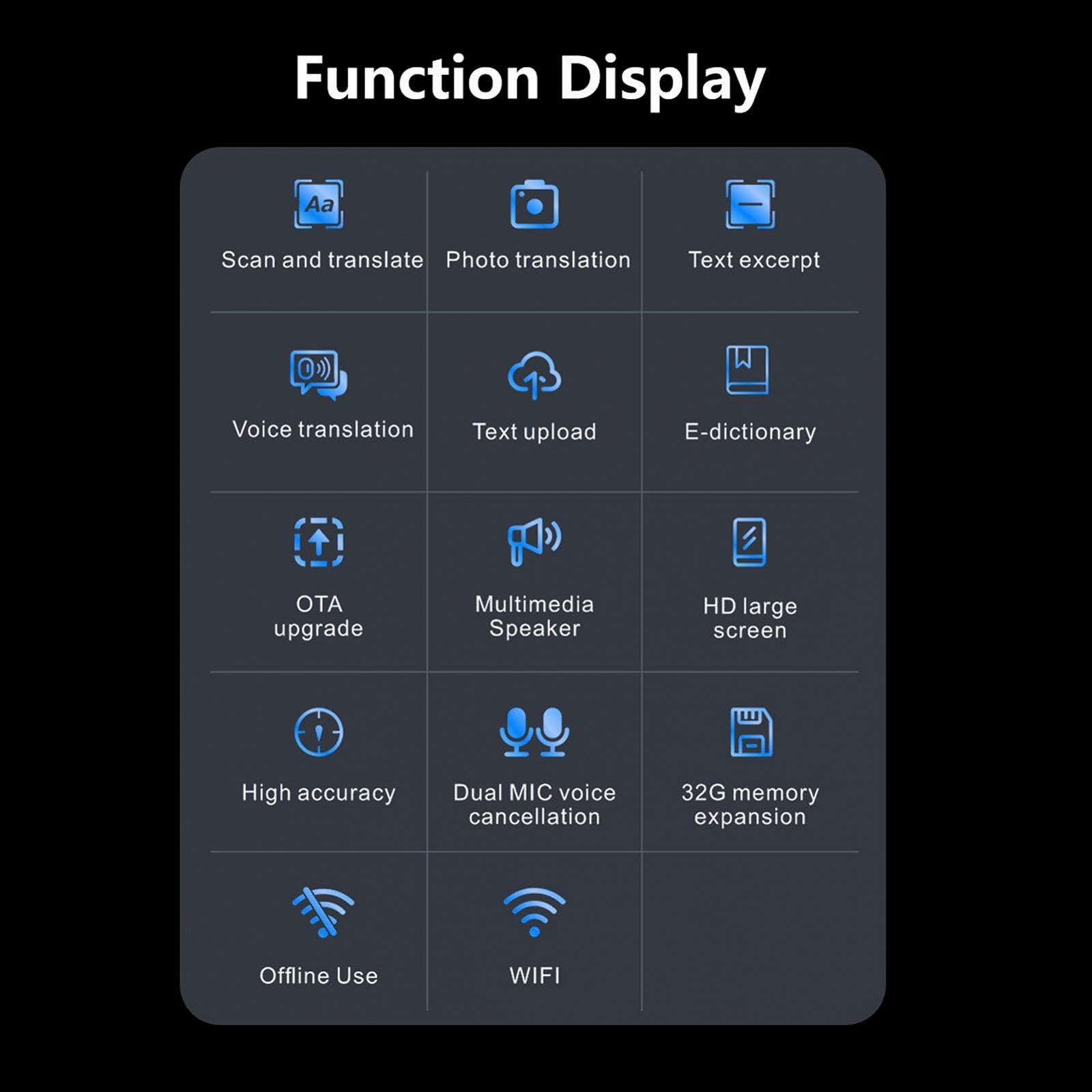 Ручка для сканування і перекладу Cryfokt Потужна з подвійним мікрофоном шумозаглушення Портативний голосовий перекладач для використання в офісі, класі та бібліотеці, фото №4 Ручка для сканування і перекладу Cryfokt Потужна з подвійним мікрофоном шумозаглушення Портативний голосовий перекладач для використання в офісі, класі та бібліотеці, фото №4