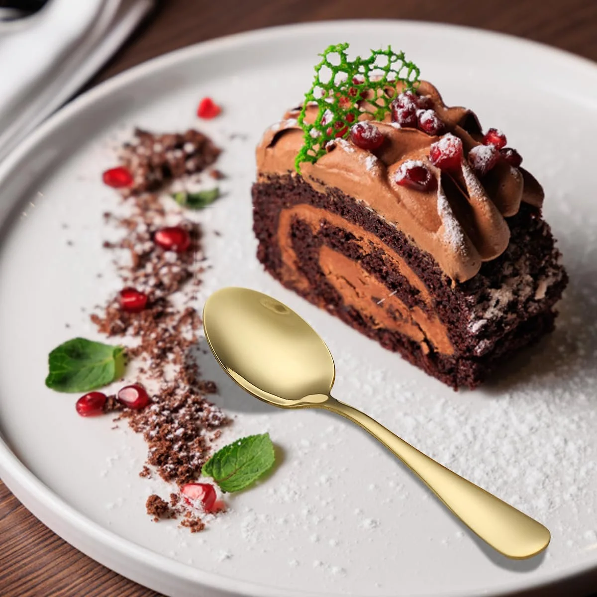 Ложка чайна Gold, набір 12 шт., фото №5