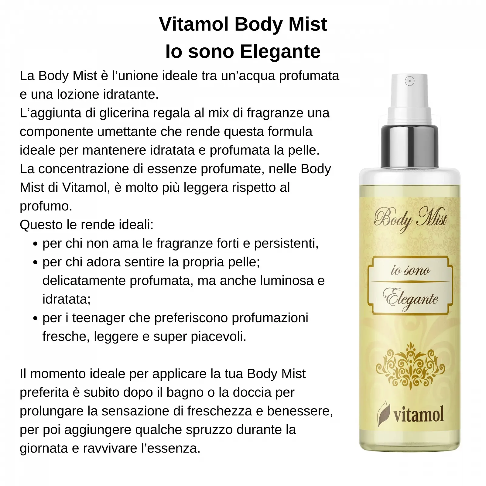 Міст для тіла Vitamol IO Елегантний, Зволожуючий, 200 мл, фото №2