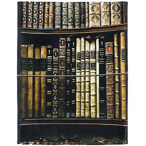 Покривало YISUMEI Фланель М’яка Покривало з флісу 150 x 200 см Книжкова полиця Стара книга - Фото 1