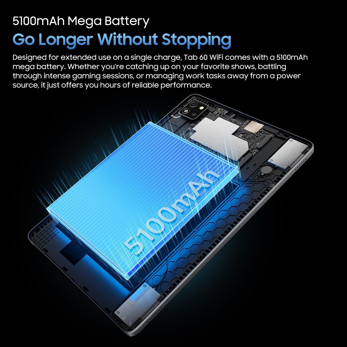 Планшет 10.1" Blackview Tab 60 Wi-Fi (4+8)/128Gb 8 ядер Android 14 5100 mAh Сірий, фото №8