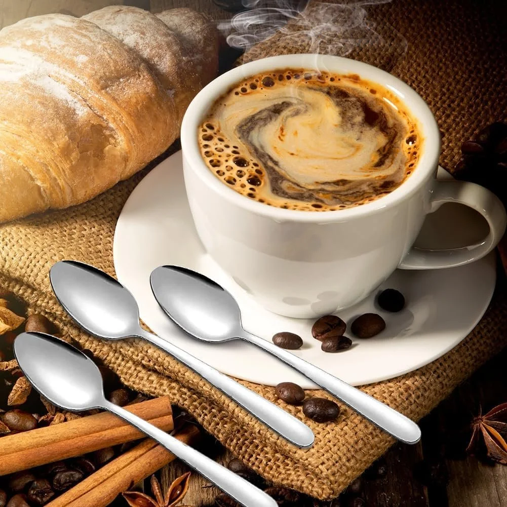 Набір маленьких виделок та чайних ложок Tutamaz, 24 шт. Сріблястий, фото №3 Набір маленьких виделок та чайних ложок Tutamaz, 24 шт. Сріблястий, фото №3