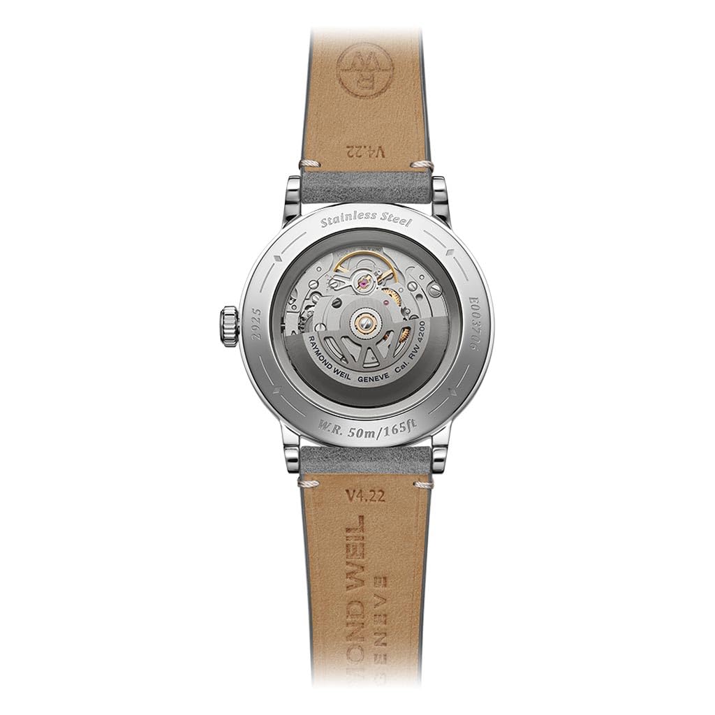 Автоматичний годинник Raymond Weil 2925-STC-80001, сірий, ремінець, фото №4