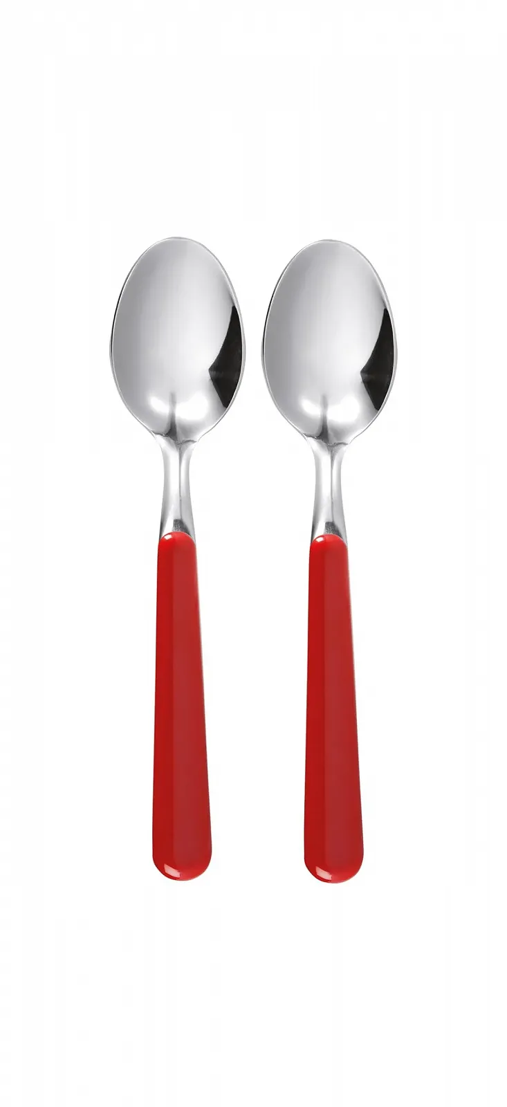 Ложки для кави Exc":Trendy" Набір 2 шт. Червоний, фото №1