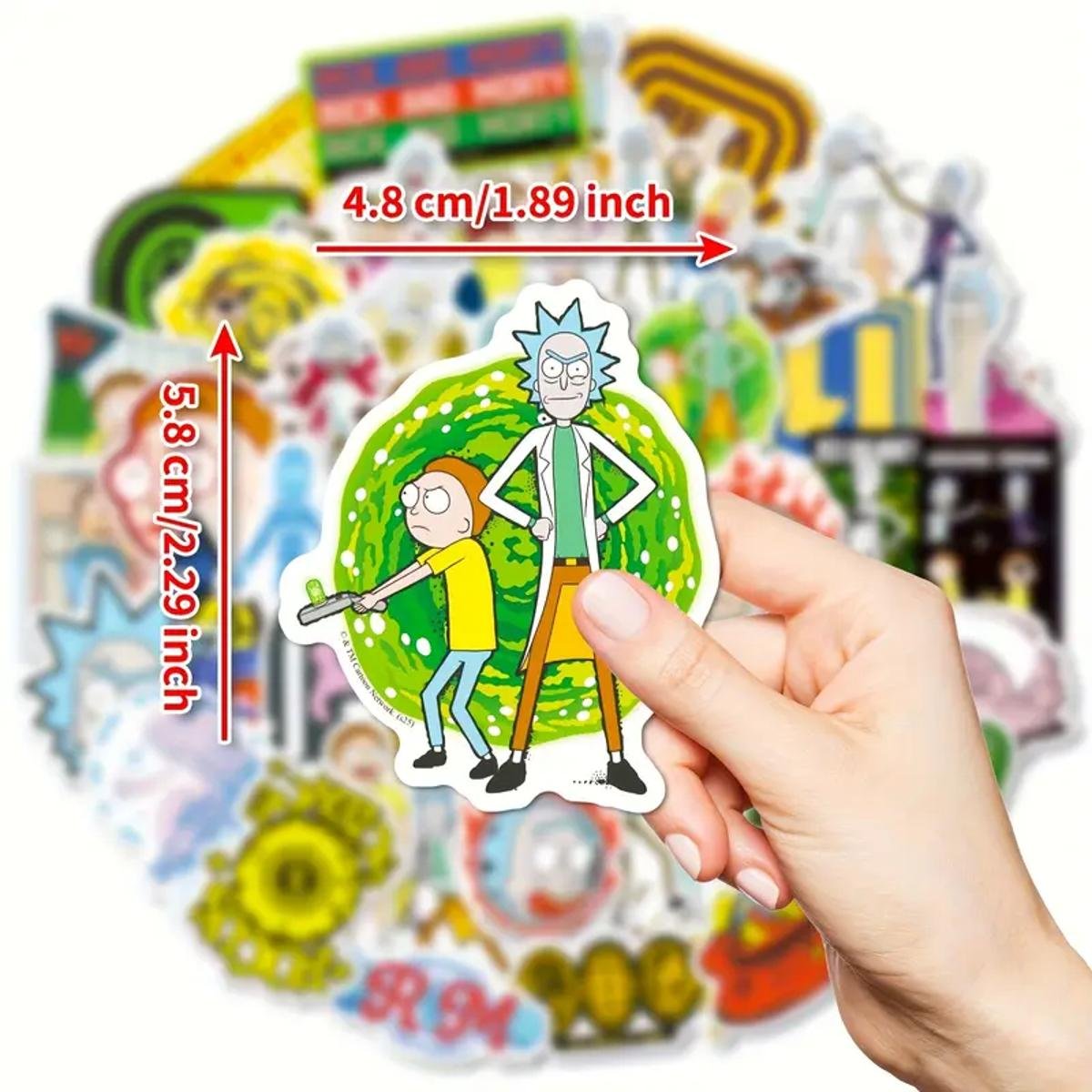 Стикеры Рик и Морти Rick and Morty стикерпак наклейки набор наклейок 49 шт, фото №2