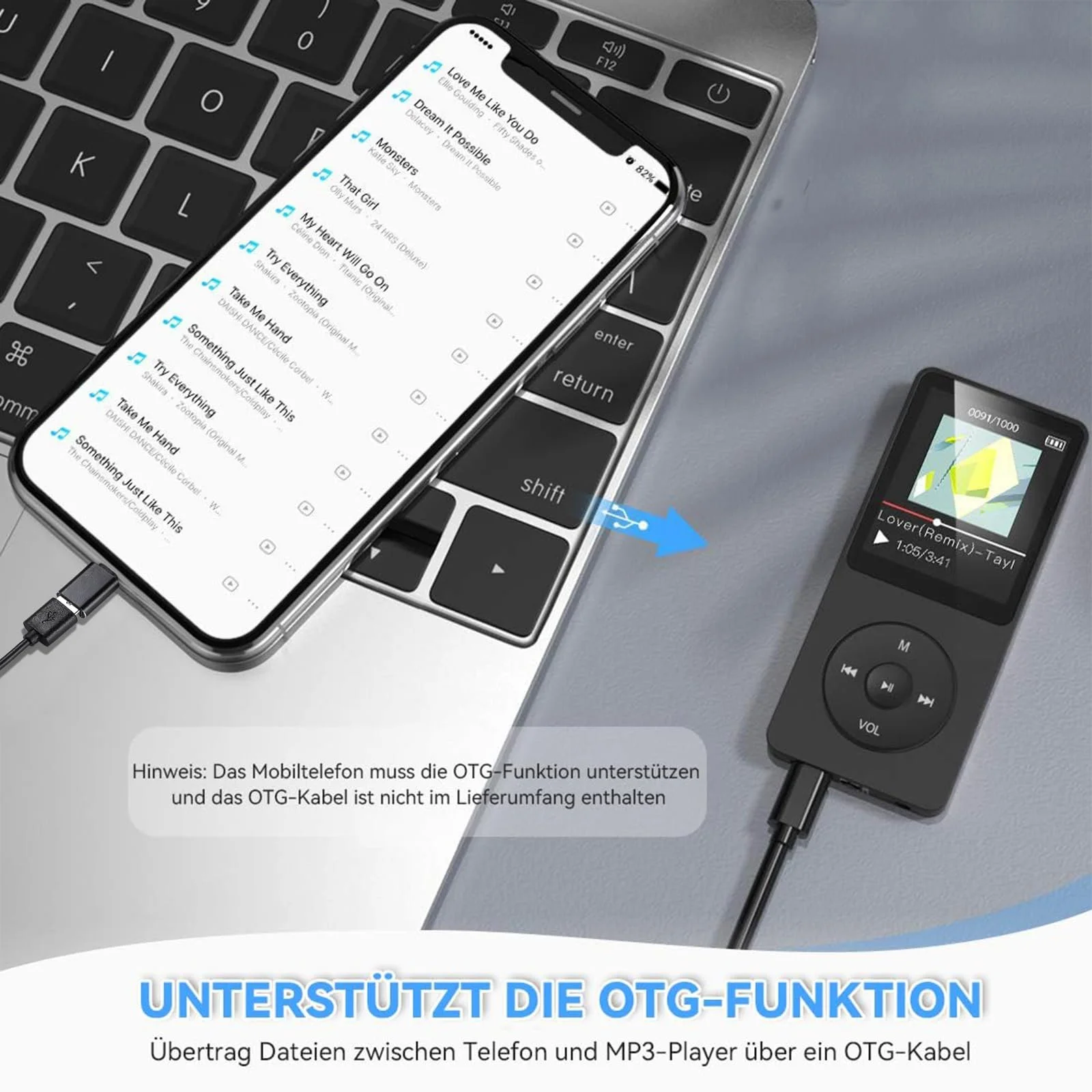 MP3 плеер AGPTEK Classic 64GB Черный, фото №7