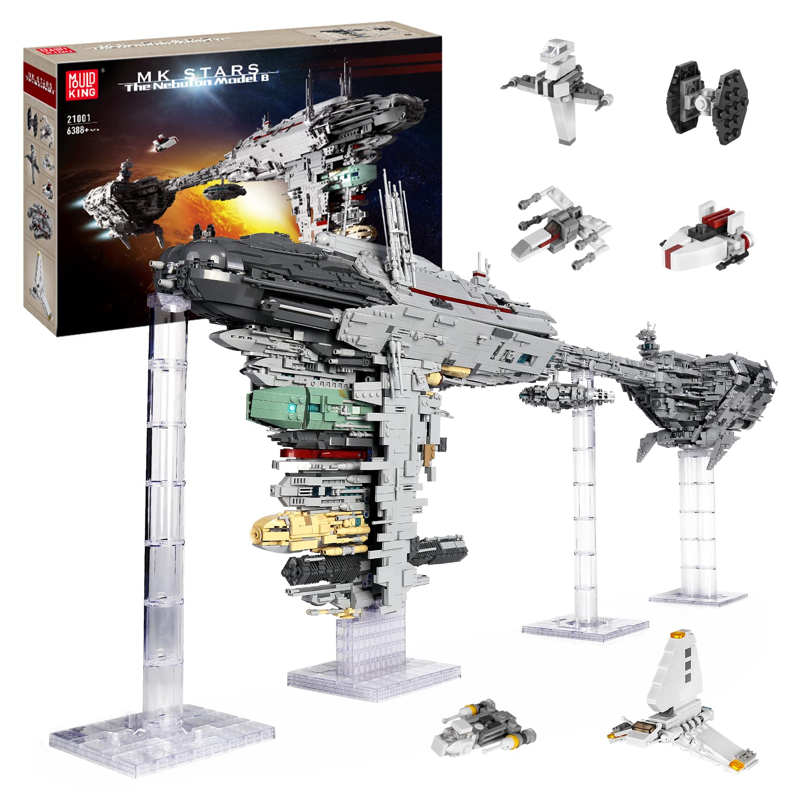 Конструктор Mould King 21005 Technology Space Cruiser Model 6685 деталей Venator Class Republic Attack Cruiser, фото №1