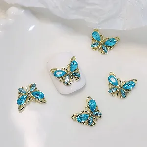 Стразы для ногтей LALAFINA Бабочки, 10 шт synthetic.ua - Фото 1