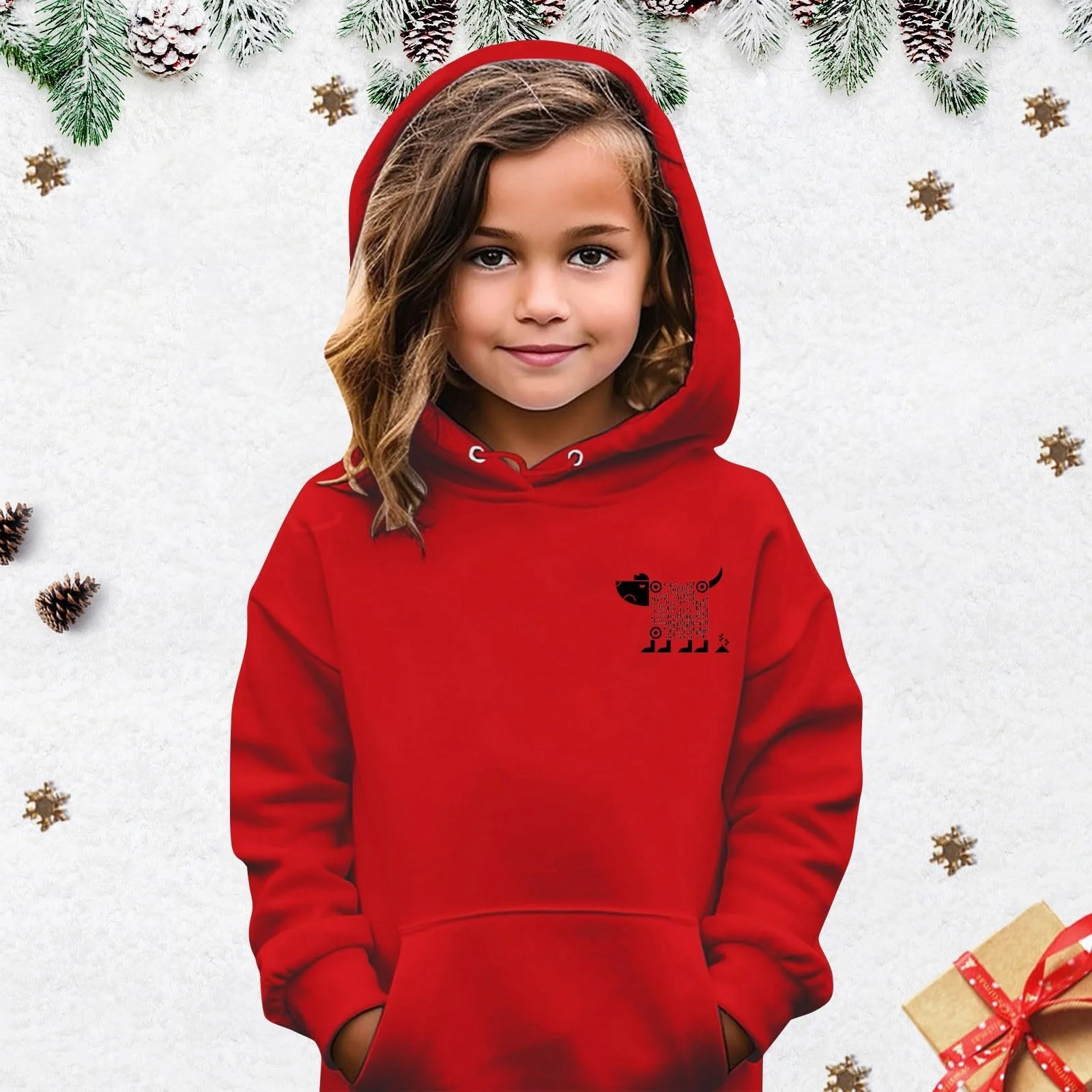 Рождественский джемпер для мальчиков Толстовка 152, фото №3