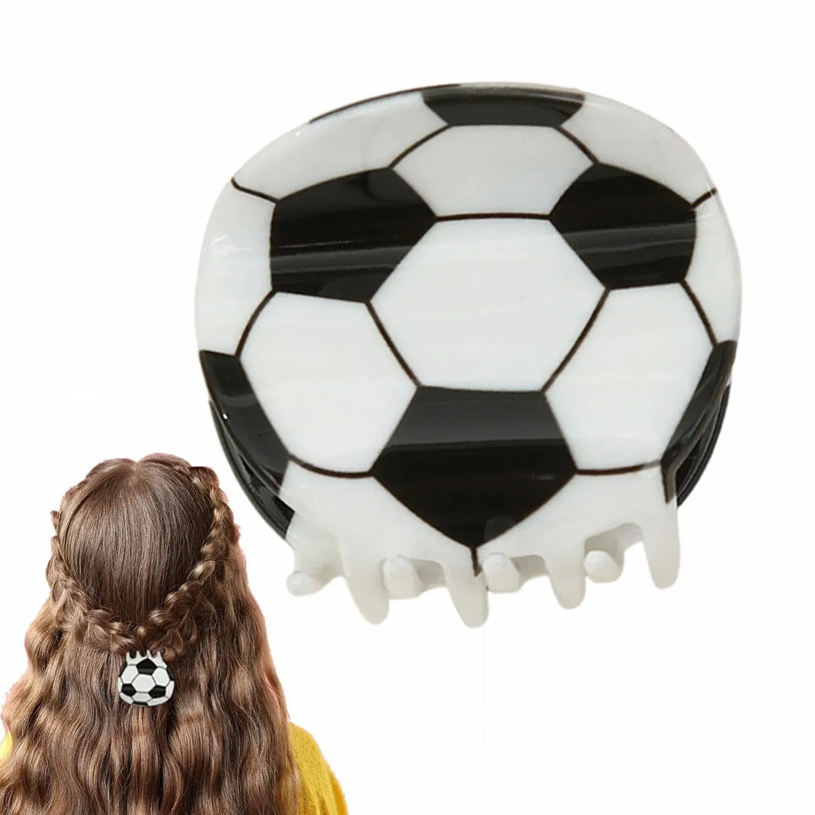 Заколка для волос Спортивная Креативный Футбол Баскетбольный Теннисный для женщин Спортивные аксессуары для волос для женщин и девушек, фото №9