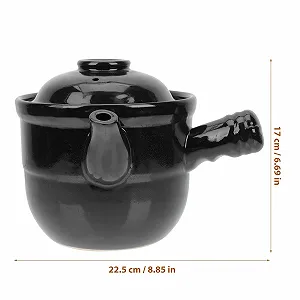 Горшок керамический для китайской фитотерапии термостойкий универсальный для чая и супа случайный цвет synthetic.ua - Фото 1