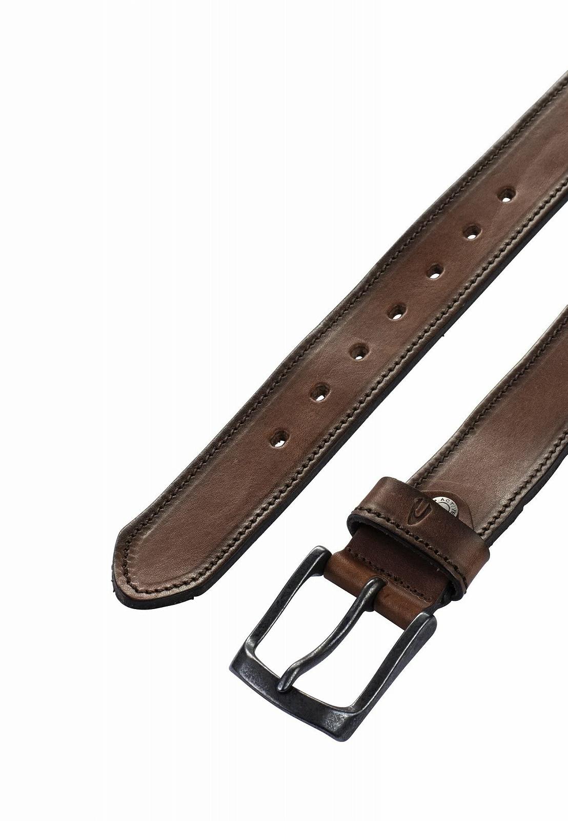 Ремінь Camel Active Шкіряний 4 см ширина металева застібка коньячний, фото №2