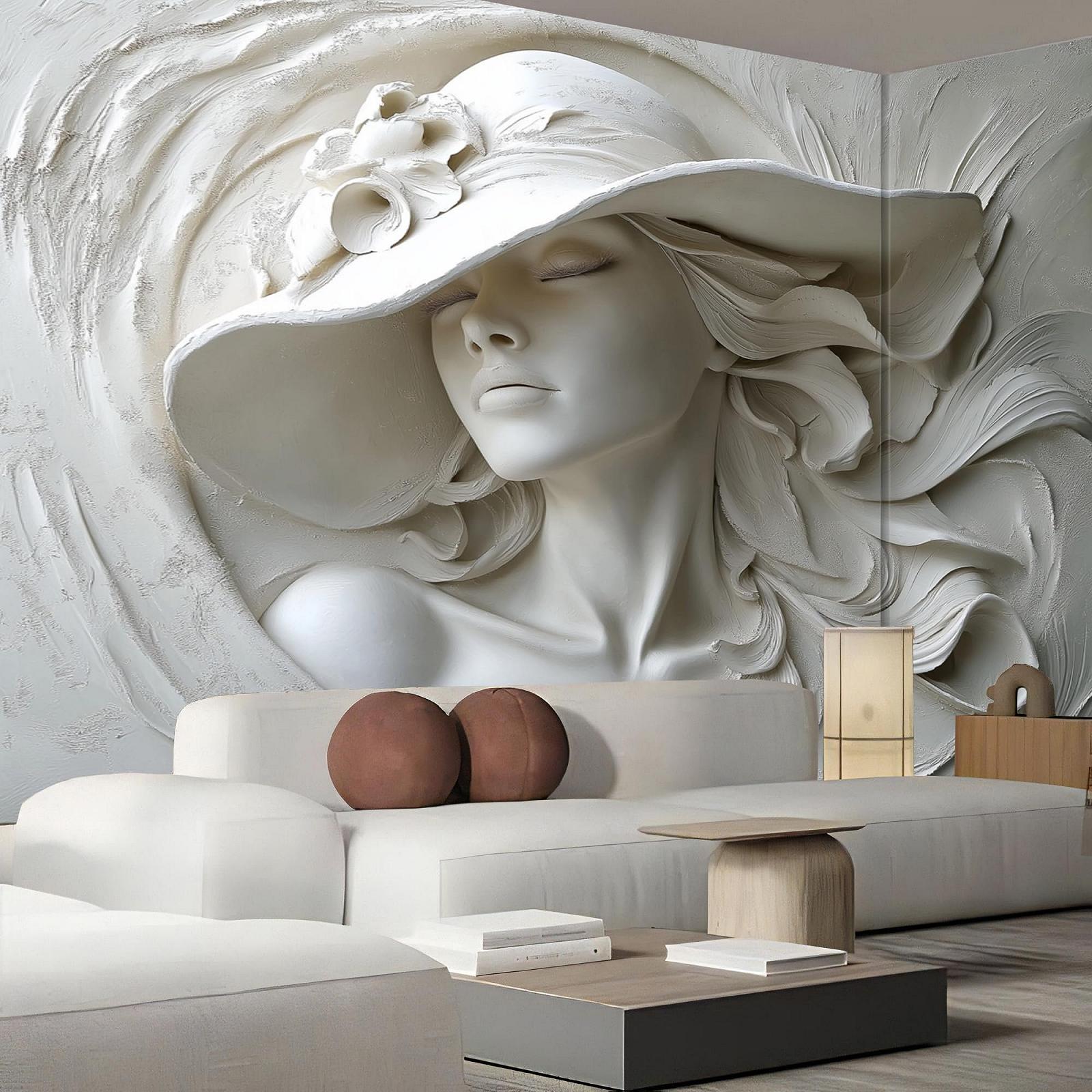 Фотообои 3D Рельеф Женщина в шляпе Современный дизайн 350 x 256 см, фото №4 Фотообои 3D Рельеф Женщина в шляпе Современный дизайн 350 x 256 см, фото №4