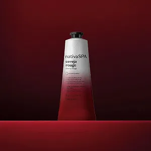 Крем для рук O Boticário Nativa SPA Cherry Rouge 50г Увлажняющий с маслом киноа Веганский synthetic.ua - Фото 1
