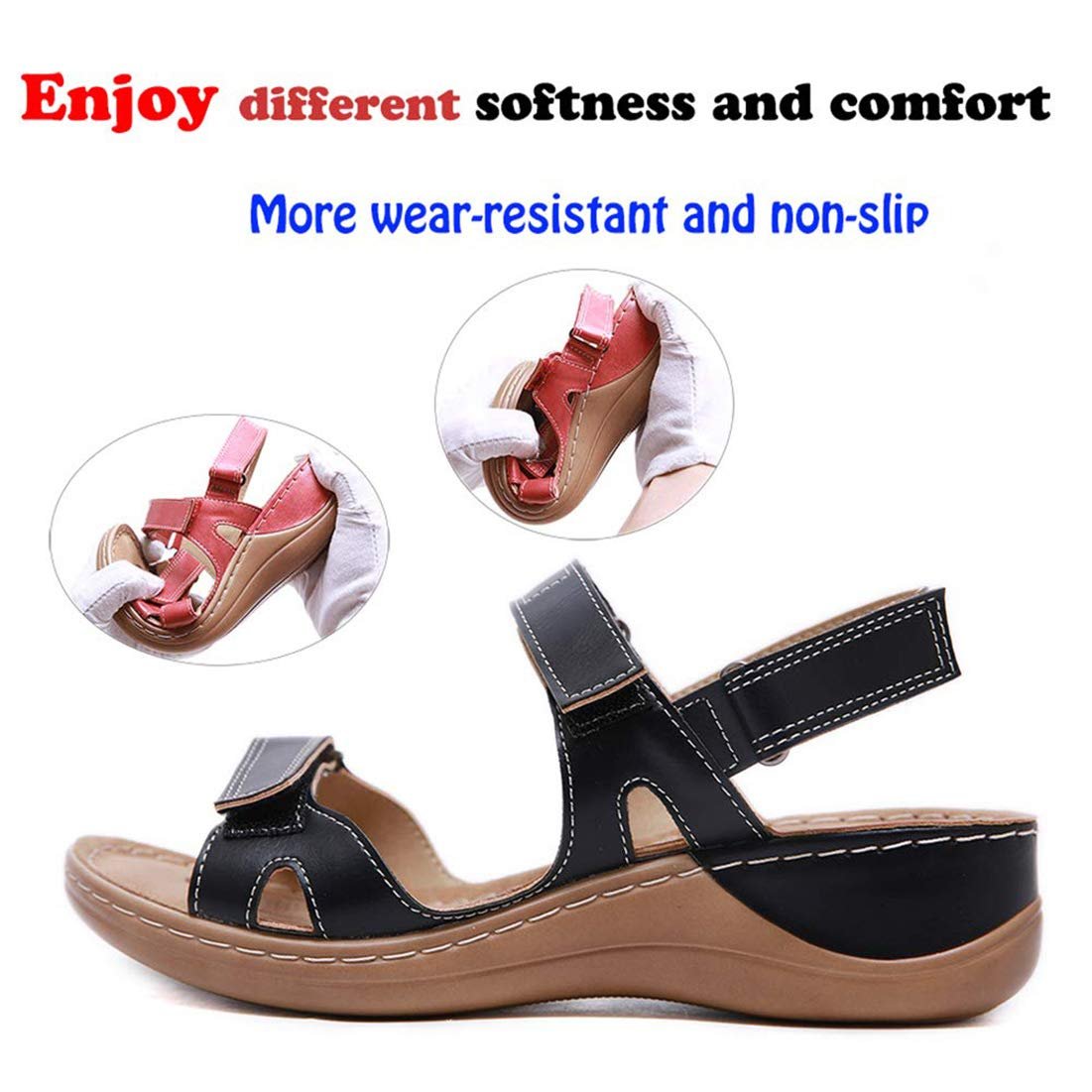 Жіночі сандалі CrEev Плоскі з відкритим носком, фото №2