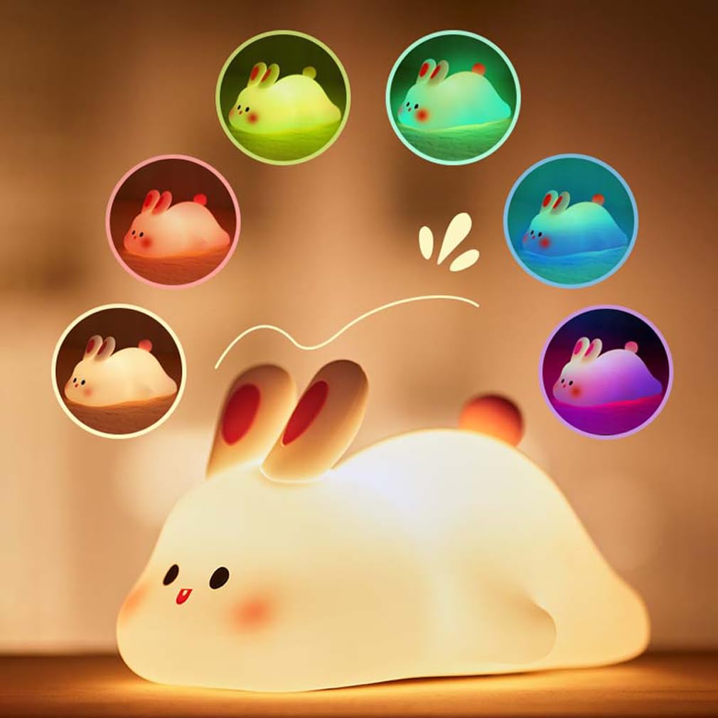 Светильник ночник силиконовый большие уши LED, фото №1