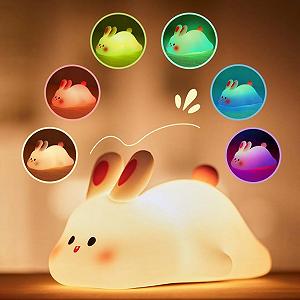 Светильник ночник силиконовый большие уши LED - Фото 1