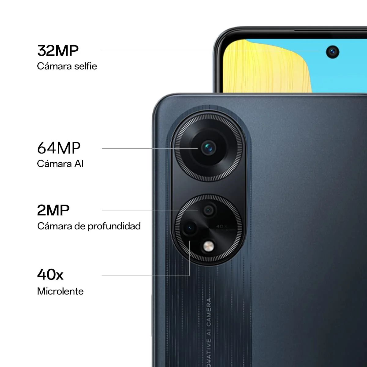 Смартфон OPPO A98 5G 256 GB 8 GB RAM Cool Black, фото №3