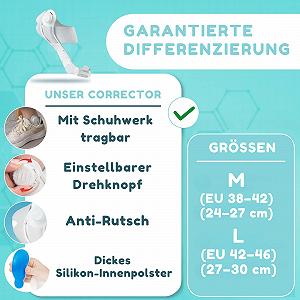 Коректор великого пальця стопи Унісекс Регульована synthetic.ua - Фото 1