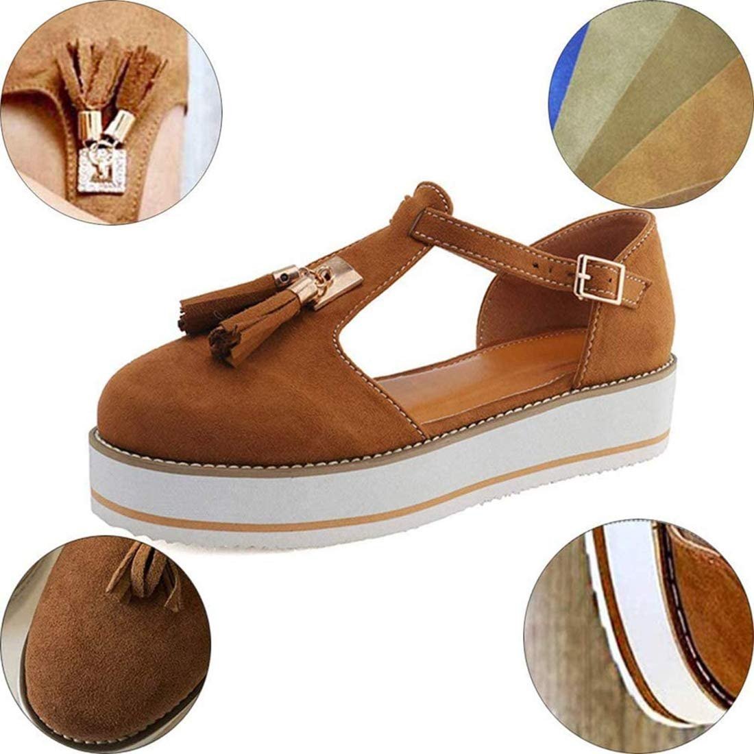 Літні туфлі CrEev Жіночі Повсякденні Закритий Носок, фото №4