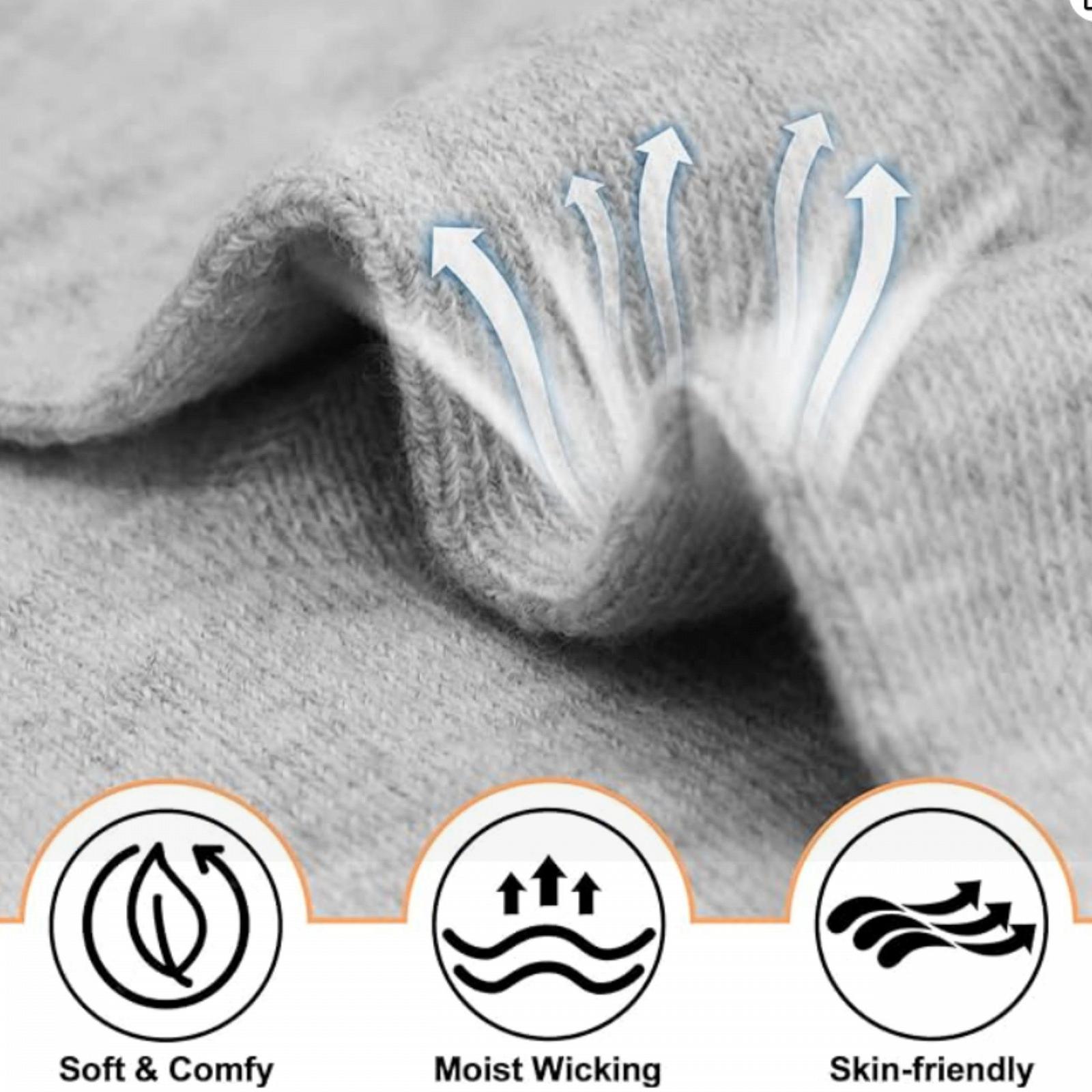 Носки бамбуковые 6 пар, носки-следки, невидимые, дышащие с нескользящей силиконовой пяткой, мужские, женские, унисекс, фото №5