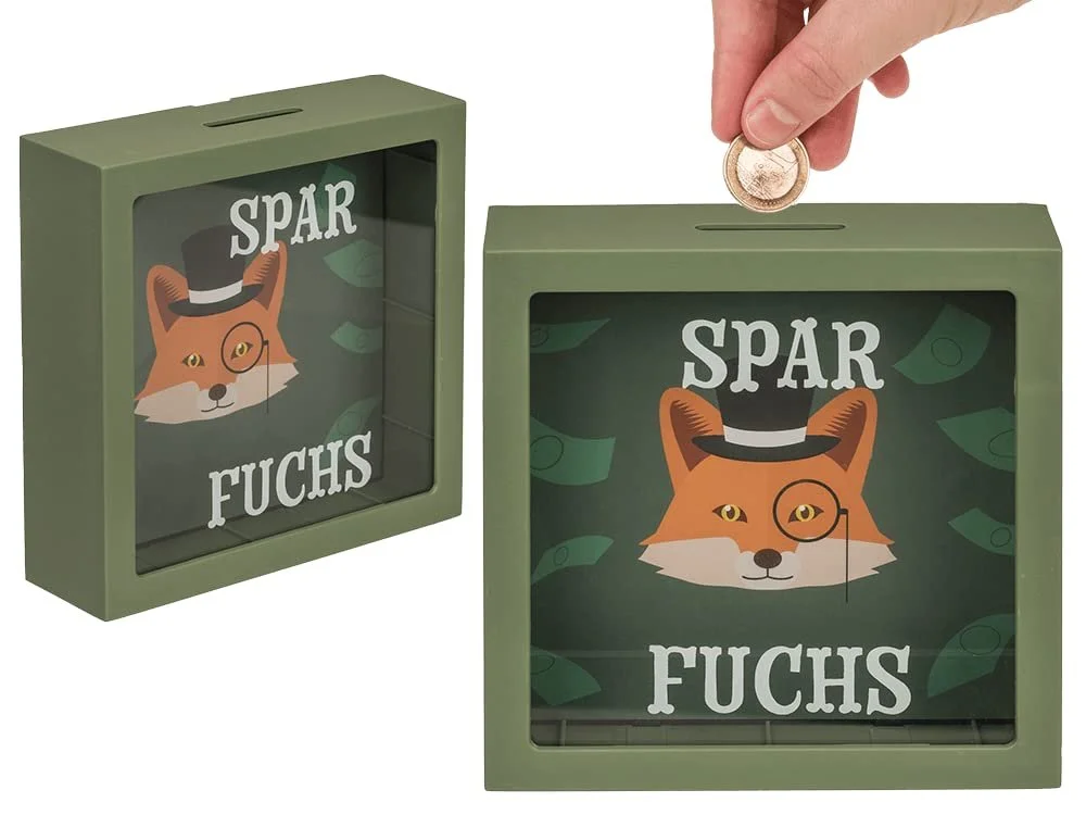 Копилка makio Лиса Зеленая 15х15х4,5 см, фото №2