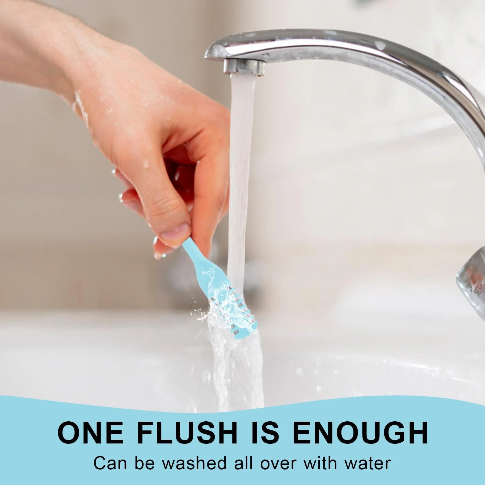 Тримери Landrain Pack of 3 Men's Nose Hair Trimmers, Nose Razor, Nose Hair Remover (синій), фото №7