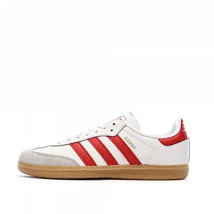 Детские Кроссовки adidas Samba OG C Белый/Красный - Фото 1