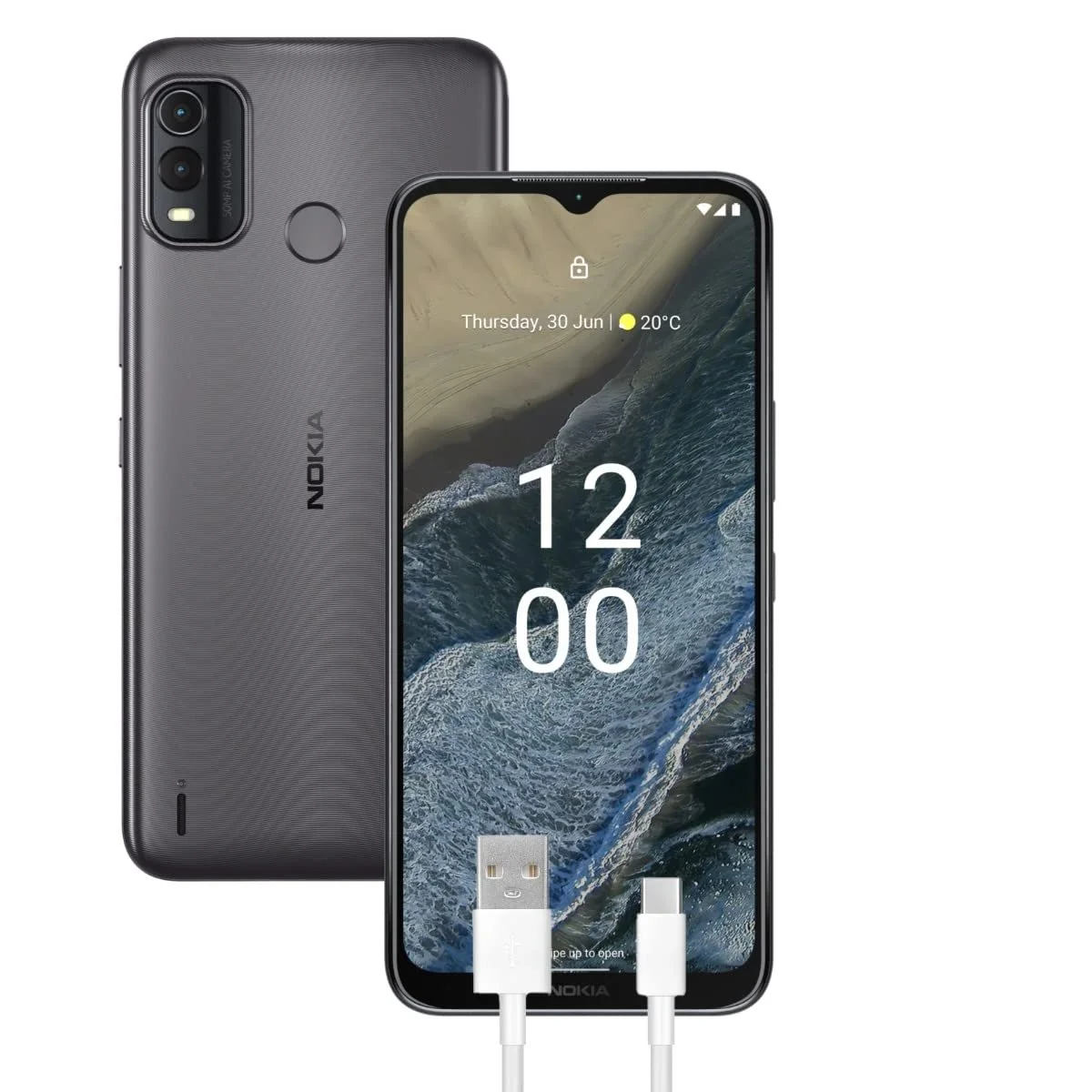 Смартфон Nokia G11 Plus 4/64GB 4G 50MP 6.5" HD+ Android 12 5050mAh Dual SIM Grey + кабель USB Type-C 1 м, фото №1