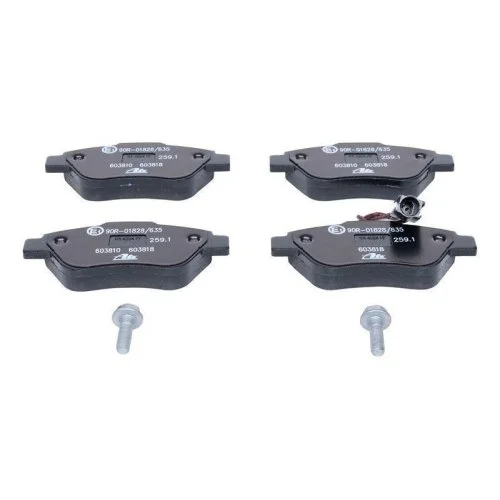 Комплект гальмівних колодок дискового гальма ATE 13.0460-3818.2 для CITROËN FIAT PEUGEOT, фото №2 Комплект гальмівних колодок дискового гальма ATE 13.0460-3818.2 для CITROËN FIAT PEUGEOT, фото №2