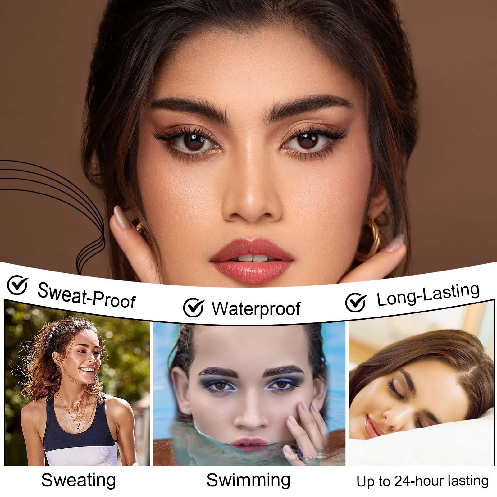 Олівець для брів Magic Tattoo 4 Gabelspitze Microblading Wasserfest Браун, фото №2