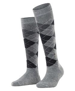 Жіночі шкарпетки до коліна Burlington Whitby М'який матеріал з ромбовидним візерунком One-SIZE-FITS-ALL - Фото 1