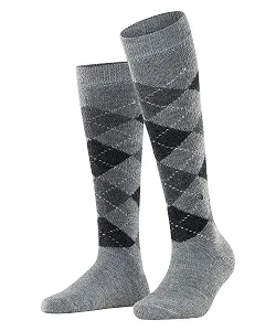 Жіночі шкарпетки до коліна Burlington Whitby М'який матеріал з ромбовидним візерунком One-SIZE-FITS-ALL - Фото 1