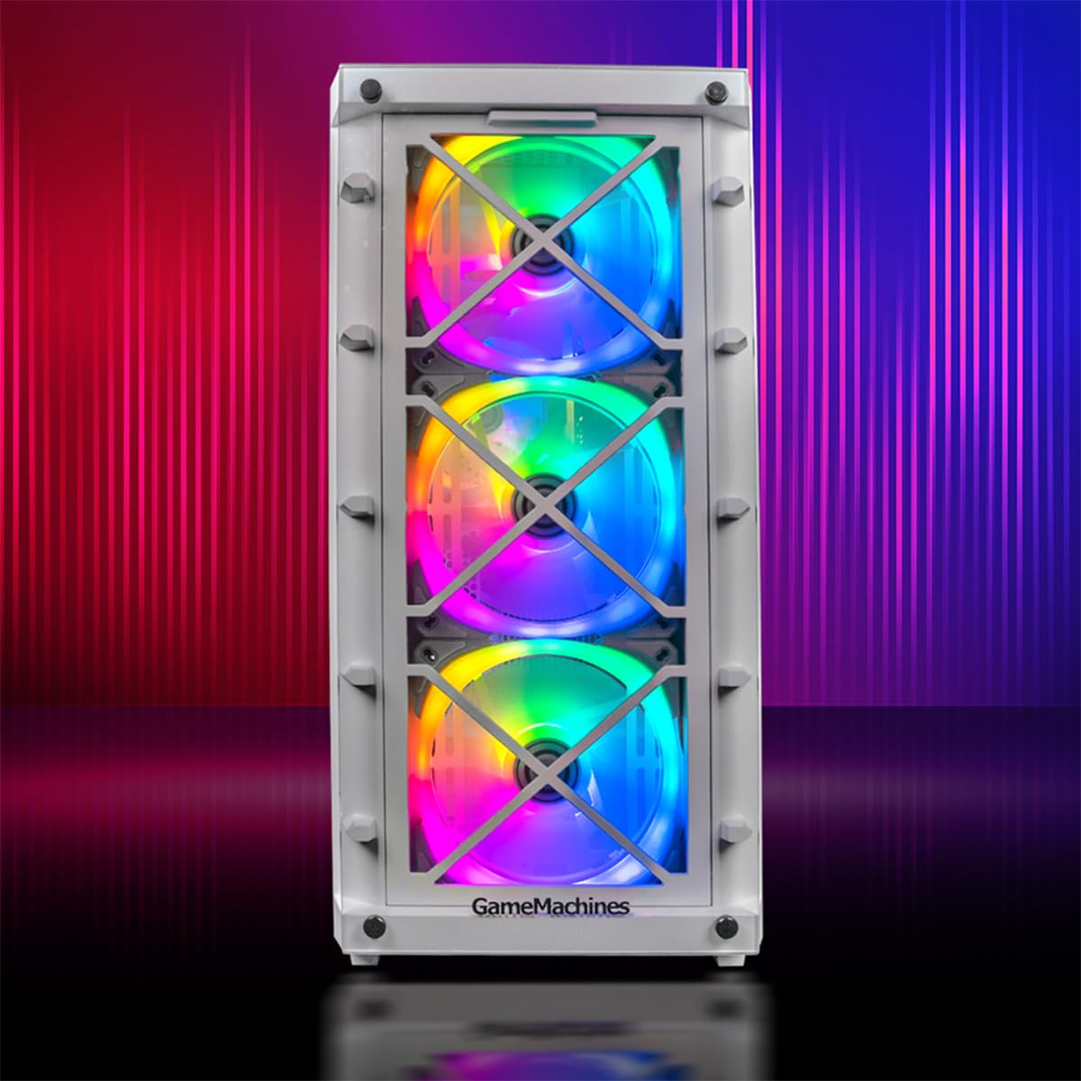 Комплектний ігровий ПК GameMachines Storm Snow - Водяне охолодження - AMD Ryzen 7 5700X - GeForce RTX 4060 Ti - 1TB SSD - 32GB RGB DDR4 - WLAN - Клавіатура - Миша - Килимок - 24 дюймів 165Hz Монітор - Windows, фото №2