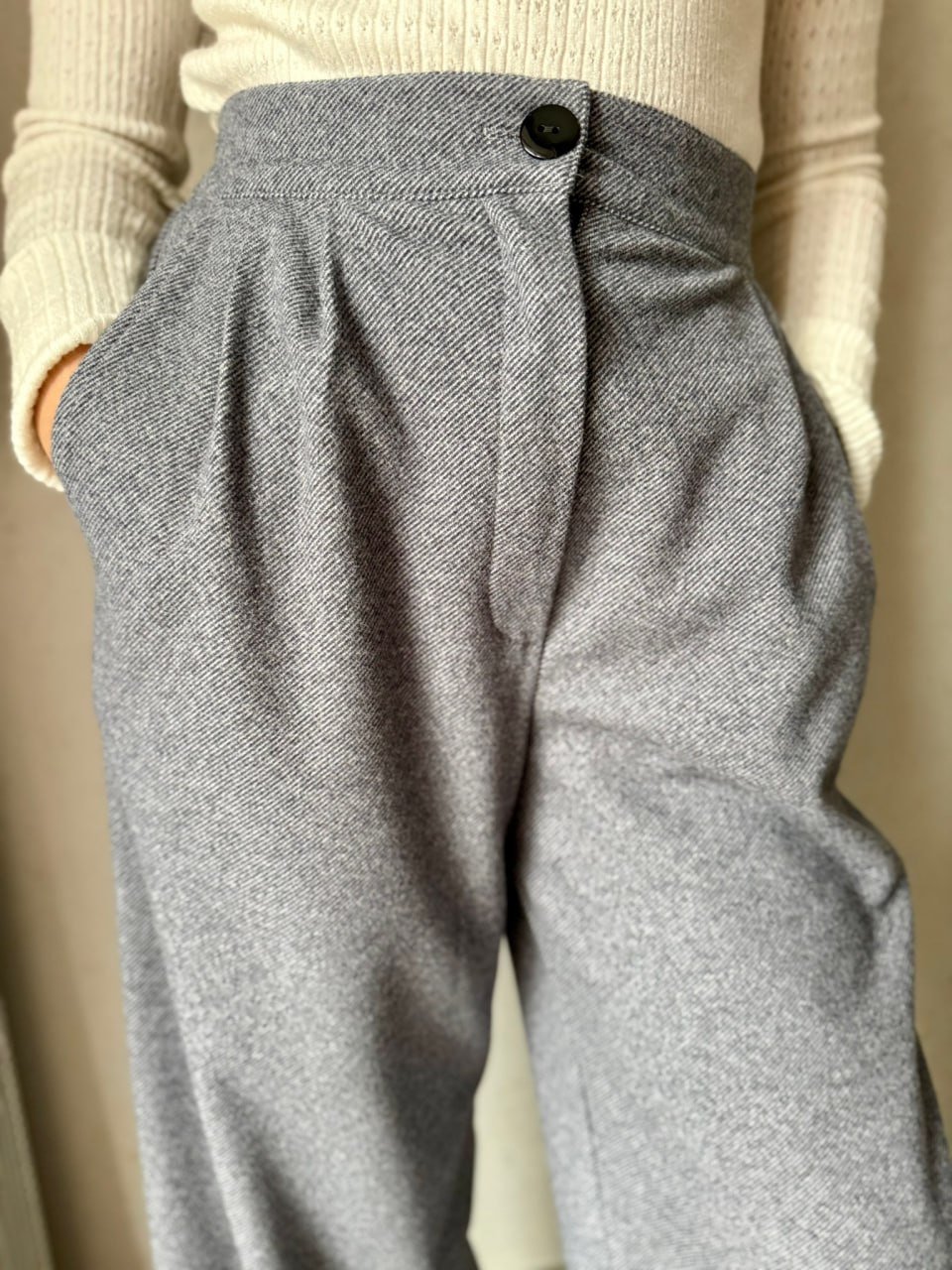 Стильные теплые брюки трикотаж камила (теплая) от 128 до 164 см, фото №7