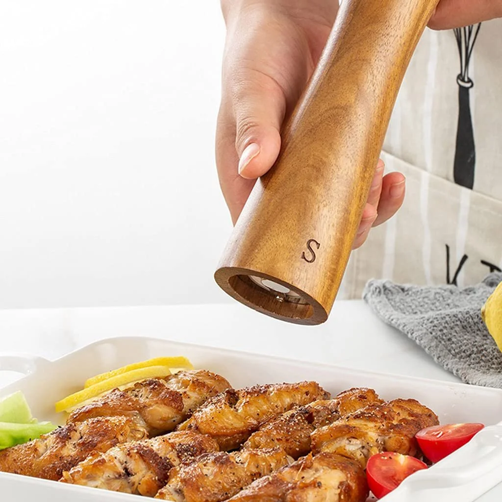 Ручная Мельница для специй Деревянная Многофункциональная с регулируемой грубостью, фото №9