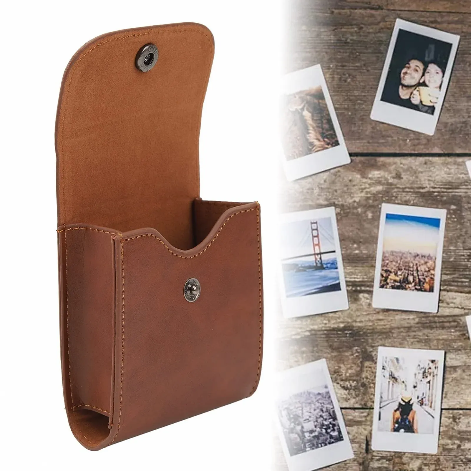 Чехол-альбом для камеры Vikye Fujifilm Instax Square SQ10 PU Leather Brown, фото №3