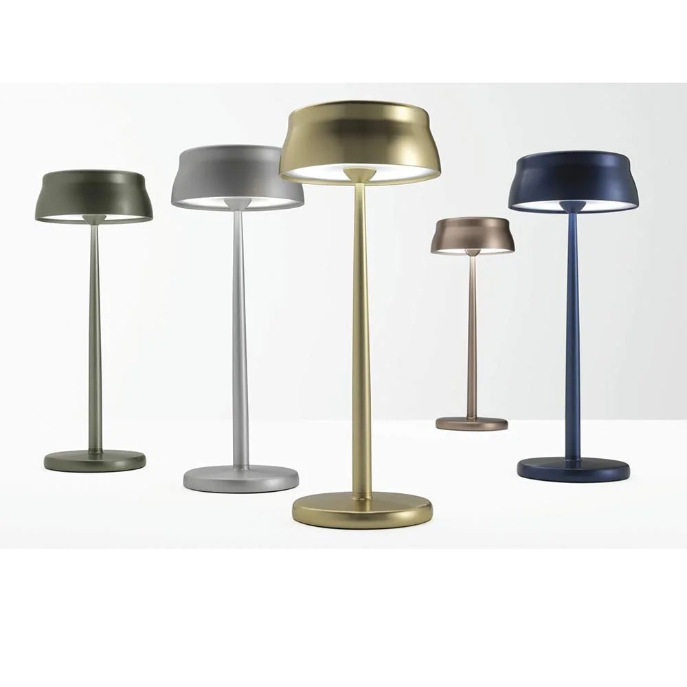 Настільна лампа Zafferano Sister Light Акумуляторна Бездротова 2700-4000 K 32,8 см Анодований алюміній, фото №7