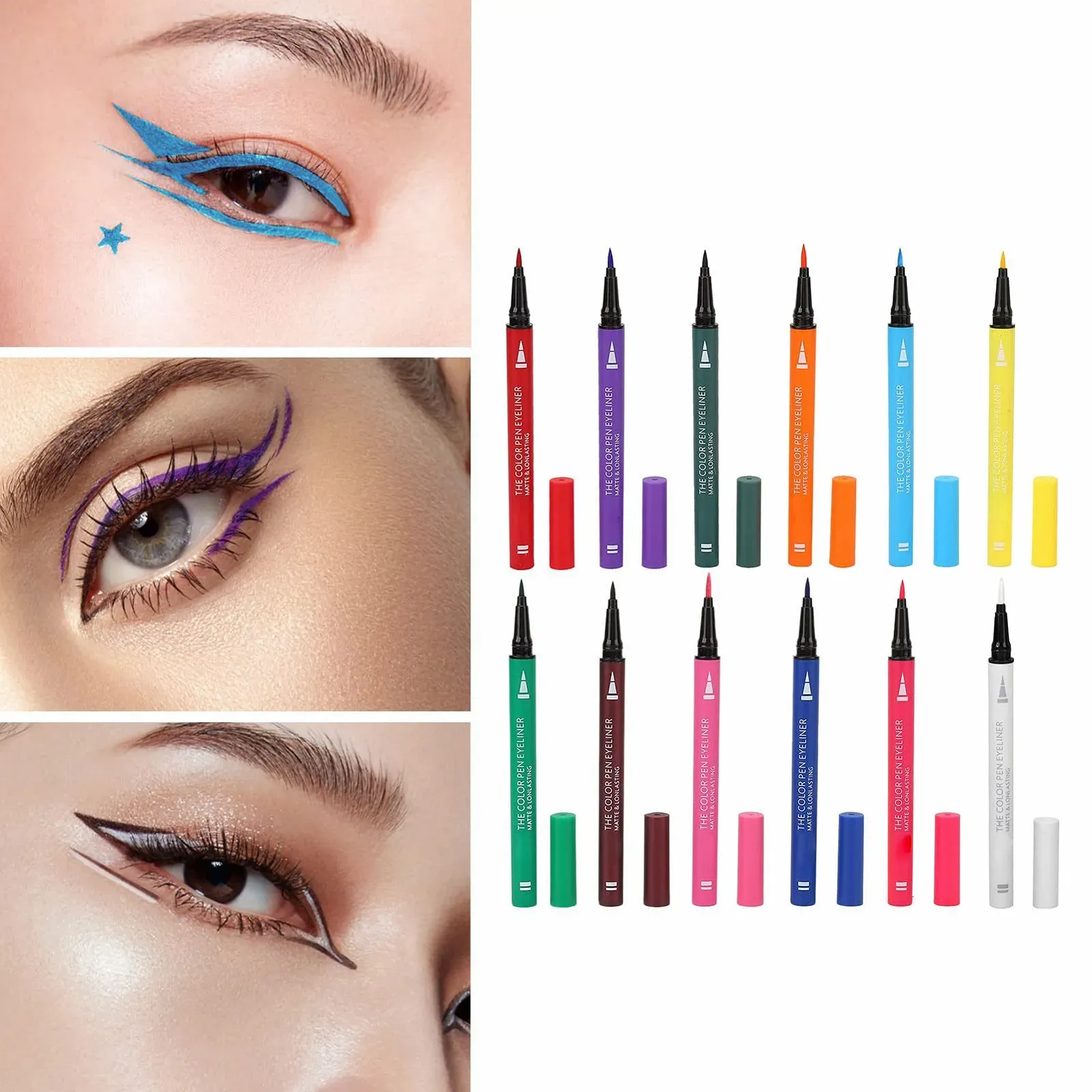 Підводка для очей Рідка 1Різнобарвна Матова Стійка Водостійка, фото №5 Підводка для очей Рідка 1Різнобарвна Матова Стійка Водостійка, фото №5