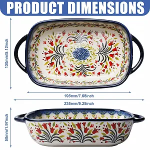 Форма для запекания керамическая прямоугольная для лазаньи с ручками 23,5 x 13 x 5 см цена на synthetic.ua - Фото 1 Форма для запекания керамическая прямоугольная для лазаньи с ручками 23,5 x 13 x 5 см synthetic.ua - Фото 1