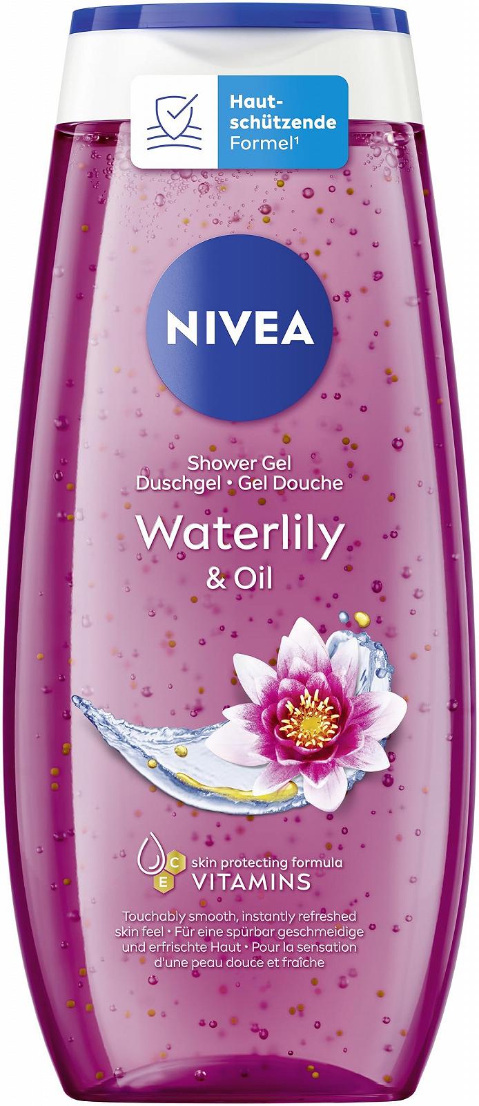 Гель для душа NIVEA Waterlily & Oil с ароматом водяной лилии и масляными гранулами 250 мл, фото №1