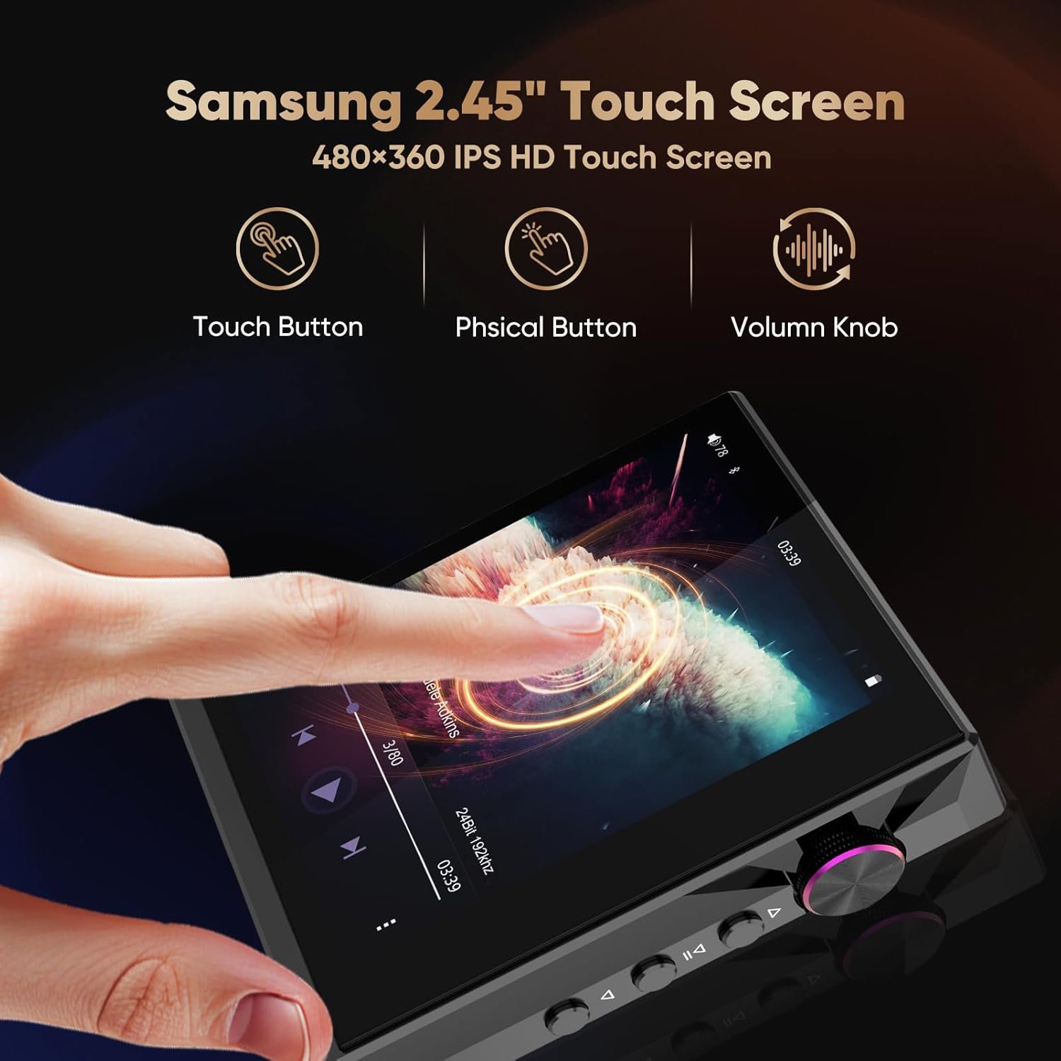 MP3-плеєр Hidizs AP80 Pro-X 32GB Чорний, фото №4