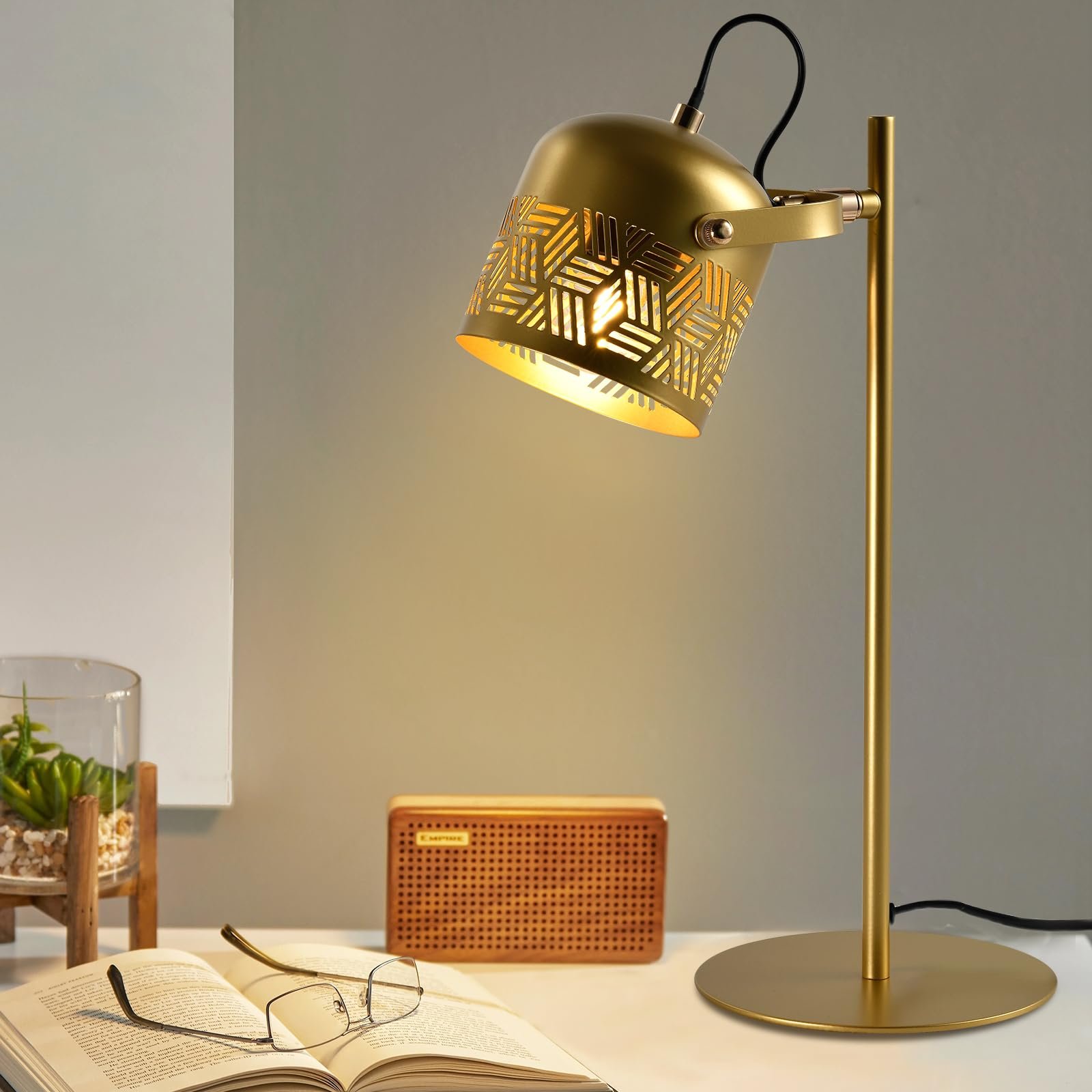 Настільна LED лампа LQWELL Retro Palace Style E27 металева, фото №1